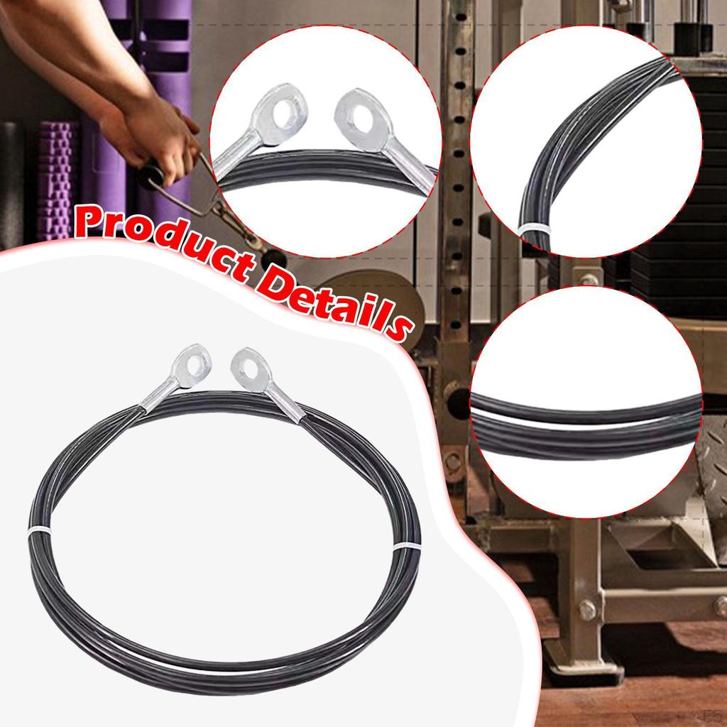 Фитнес-трос для блока 6 мм Сверхпрочная насадка Практичный аксессуар для тренировки запястий, рук и предплечий