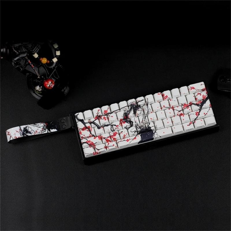 Оригинальные колпачки клавиш профиля PBT Материал Сублимация красителей Боковая печать Колпачок клавиши для маленьких механических клавиатур 60% 68% раскладки
