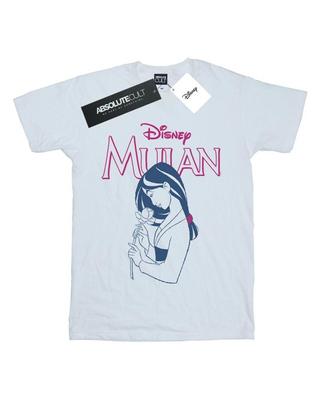 Женская/женская хлопковая футболка бойфренда Mulan Magnolia Line