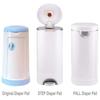 8Pcs Trash Bags Baby Breeze Diaper Pail Refill Bags Odor Absorbing PE Material Large Capacity Diaper Bin Trash Bags