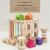 Montessori Wooden Baby Teething Rattle Set - 6 Educational Toys