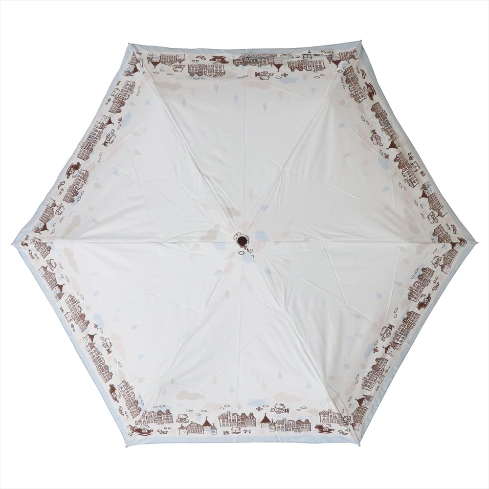 Складной зонт Ogawa Sanrio Hello Kitty, блокирующий свет, отсекающий УФ-излучение, теплозащитный, водоотталкивающий, для прогулок по городу, 50 см, 6 спиц, товары