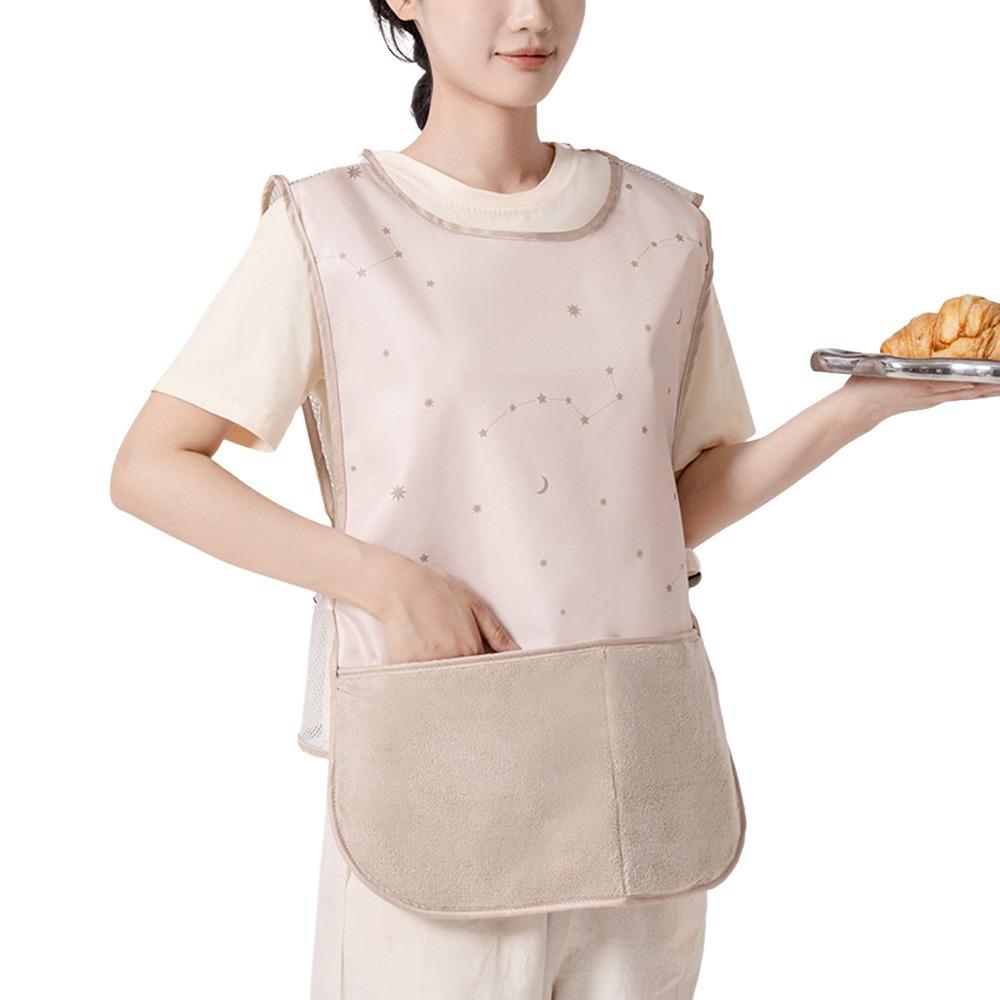 Фартук без рукавов в стиле жилета, легко моющийся, для рук, униформа кофейни для поваров и официантов