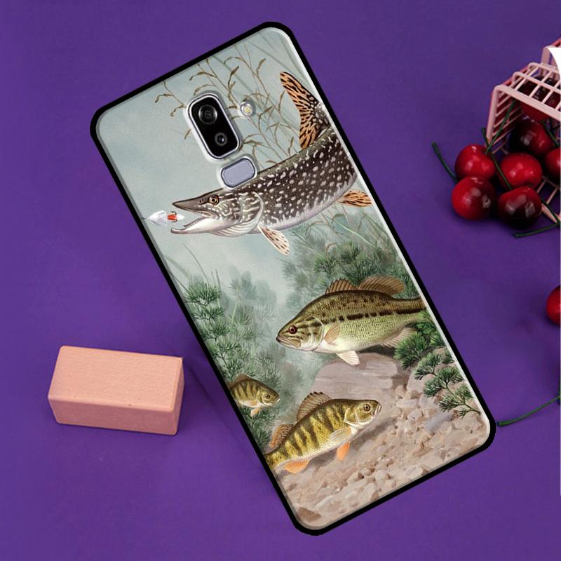 Fishing Painting For Samsung Galaxy M14 M34 M54 M56 M36 M16 M31 M11 M13 M53 M12 M32 M52 M35 M55 M15 M06 Case