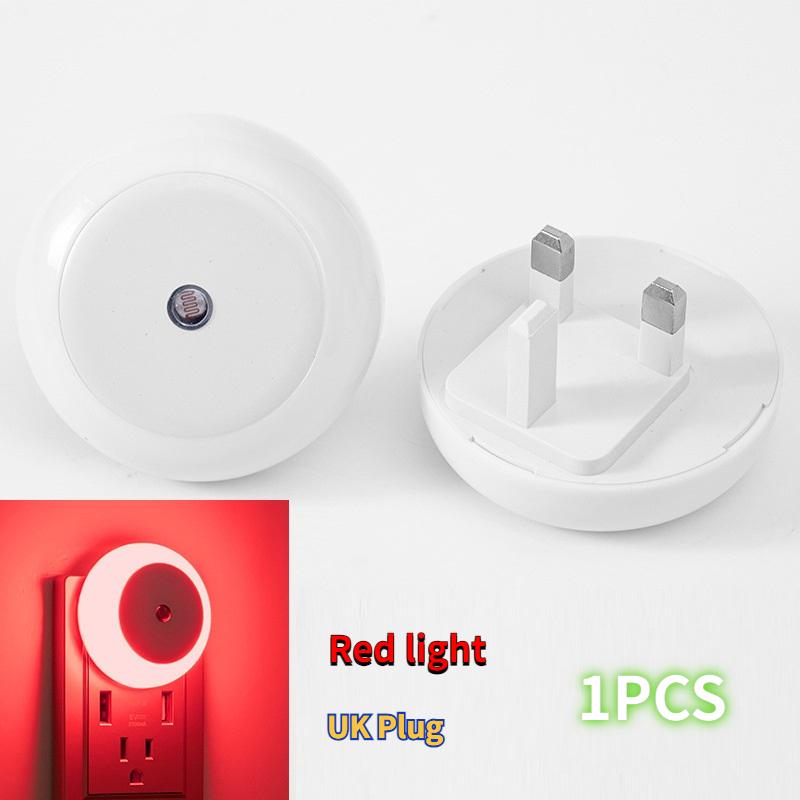 Intelligent Light Control Induction Light, Small Night Light, White Light, Blue Light, Red Light, Warm Light, Amber Light, Smart Home