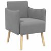 Accent Chair Dark Gray Coarse Velvet
