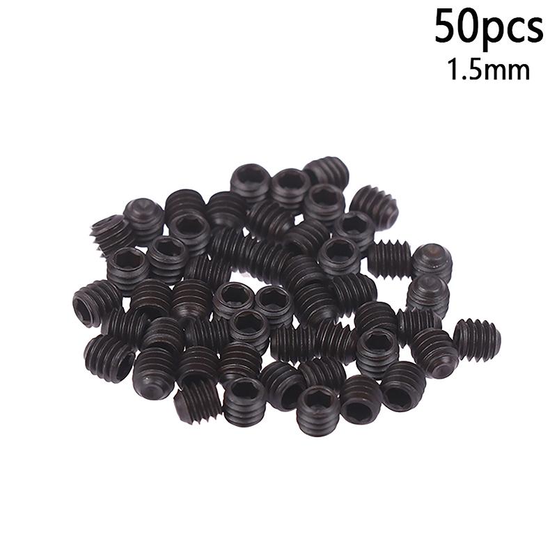 50 шт. шестигранный винт с головкой под торцевой ключ 1,5 мм 1,6 мм игольчатые винты три нити оверлок швейная машина
