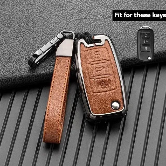 Чехол для ключей от машины, сумка для ключей для Volkswagen VW Golf 3 4 5 6 Mk4 Mk6 Passat B5 B6 B7 B8 Cc Polo Tiguan Mk2 Touran Jetta 6 Bora Mk6