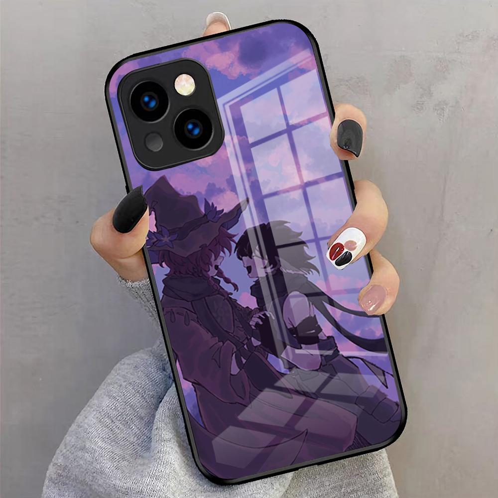 A-Azuretime Чехол для телефона A-Azuretime Two Time Для IPhone 17 Pro Max 16 15 14 Pro Max 13 11 X Xs Xr 8 7Plus Стеклянная крышка