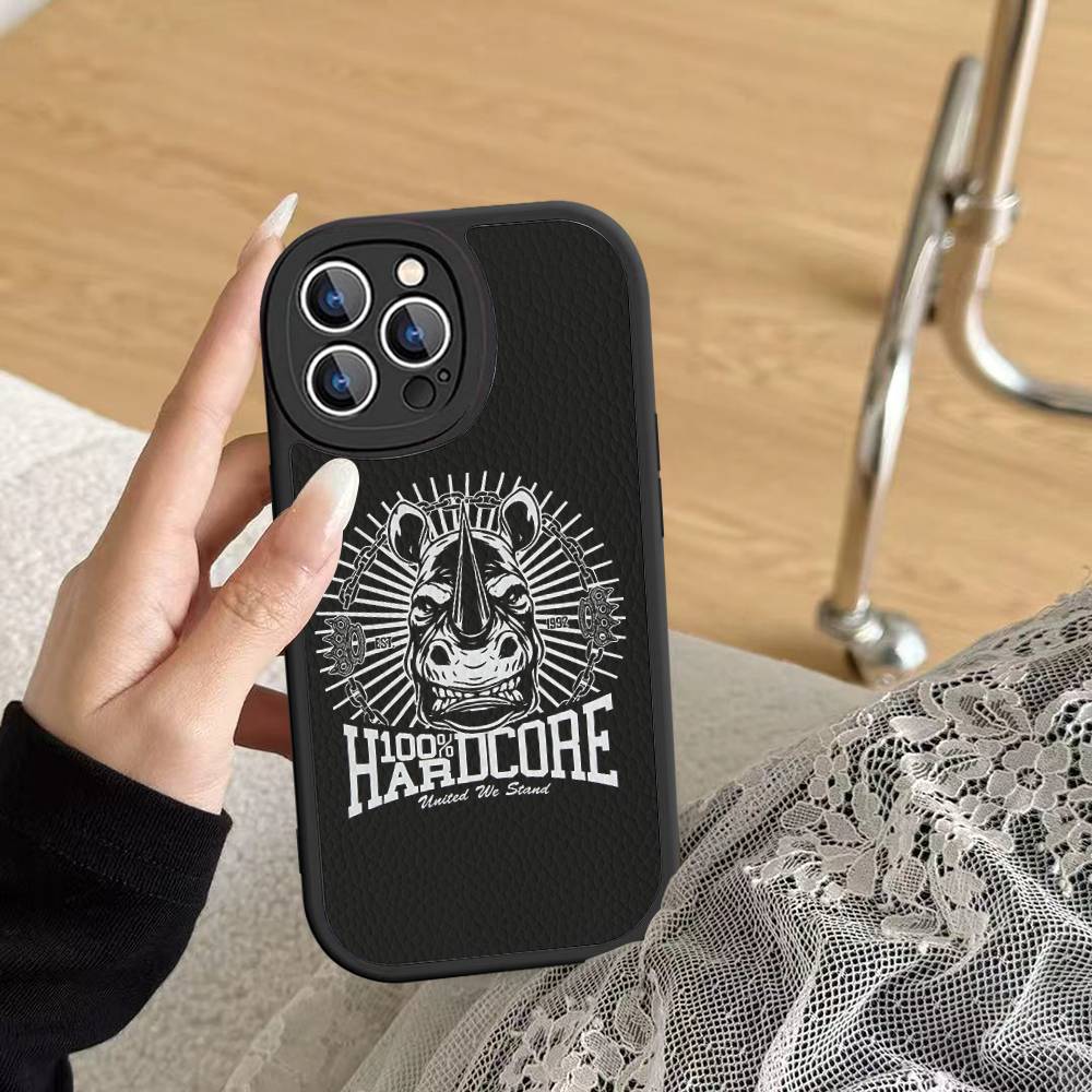 Bone Gabber 100Hardcore Dog Phone Case For IPhone 16 15 14 13 12 11 Pro Max Plus Shockproof Leather Cover