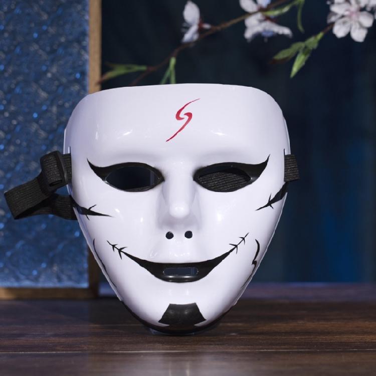 Halloween Fancy Dress Masks for Kids Adults Hand-painted Full Face Mask Street Dance Demons Step Mask for Masquerade