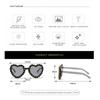 Heart-shaped Frame Rhinestone Decoration Sunglasses Outdoor Photos Decoration Travel Sunglasses Sun-Protective Bride Eyewear