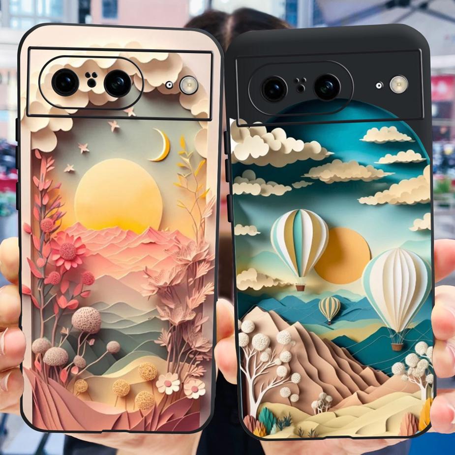 Чехол для Google Pixel 8A Чехол для Pixel8 Pro Новый Модный Расписной Чехол Мягкий Силиконовый Чехол для Телефона Для Google Pixel 8 Pro Pixel8A Funda Capa