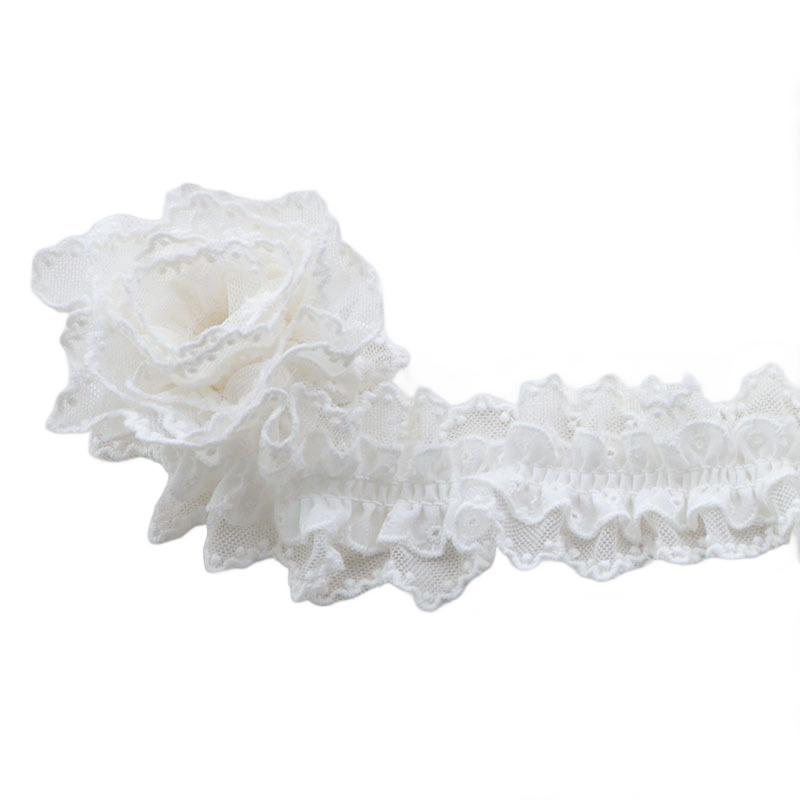 Один ярд Двусторонние аксессуары своими руками Полуфабрикаты для украшений Сетка Эластичное кружево Кружево Трехмерное двухцветное