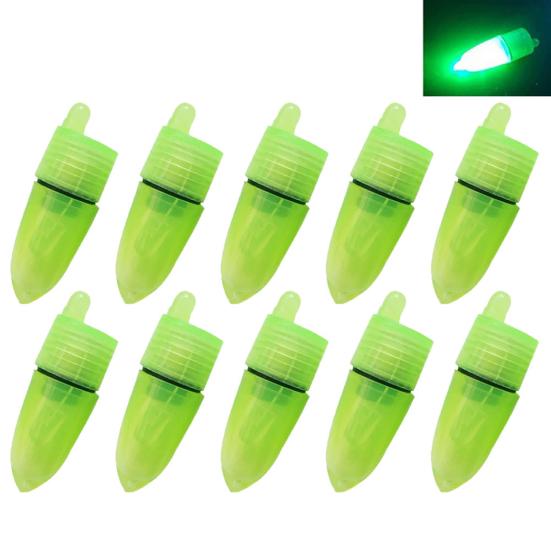 10Pcs Portable Fishing Rod LED Light Fish Bite