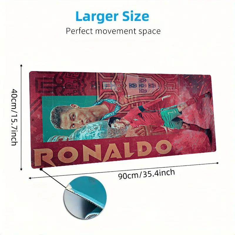 Ronald Mouse Pad, Large Gaming Desk Mat, Non-slip XXL Mousepad for Laptop & Tablet, Mini PC Playmat with Stitched Edges