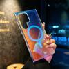 Подходит для чехла для мобильного телефона Samsung S24ultra Чемодан Хамелеон S25 Градиентный Лазерный Магнитный Чехол S23 Чехол для мобильного телефона