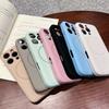 For iPhone 16 Pro Max Magnetic Case Skin Touch Liquid Silicone PC Shockproof Phone Cover