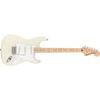 Squier by Fender Affinity Series? Stratocaster? Electric Guitar, Maple Fingerboard, White Pickguard, Olympic White, with Soft Case