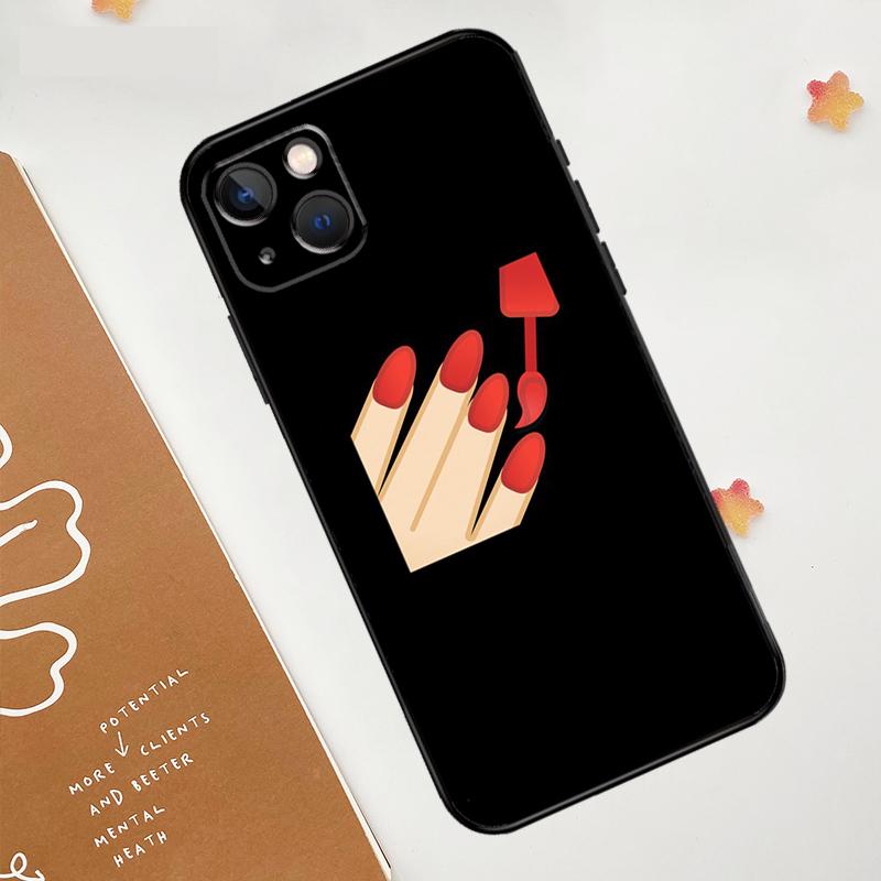Чехол для лака для ногтей для iPhone 12 11 13 14 15 16 Pro Max XS X XR Plus 2021 13 12 Mini Fundas