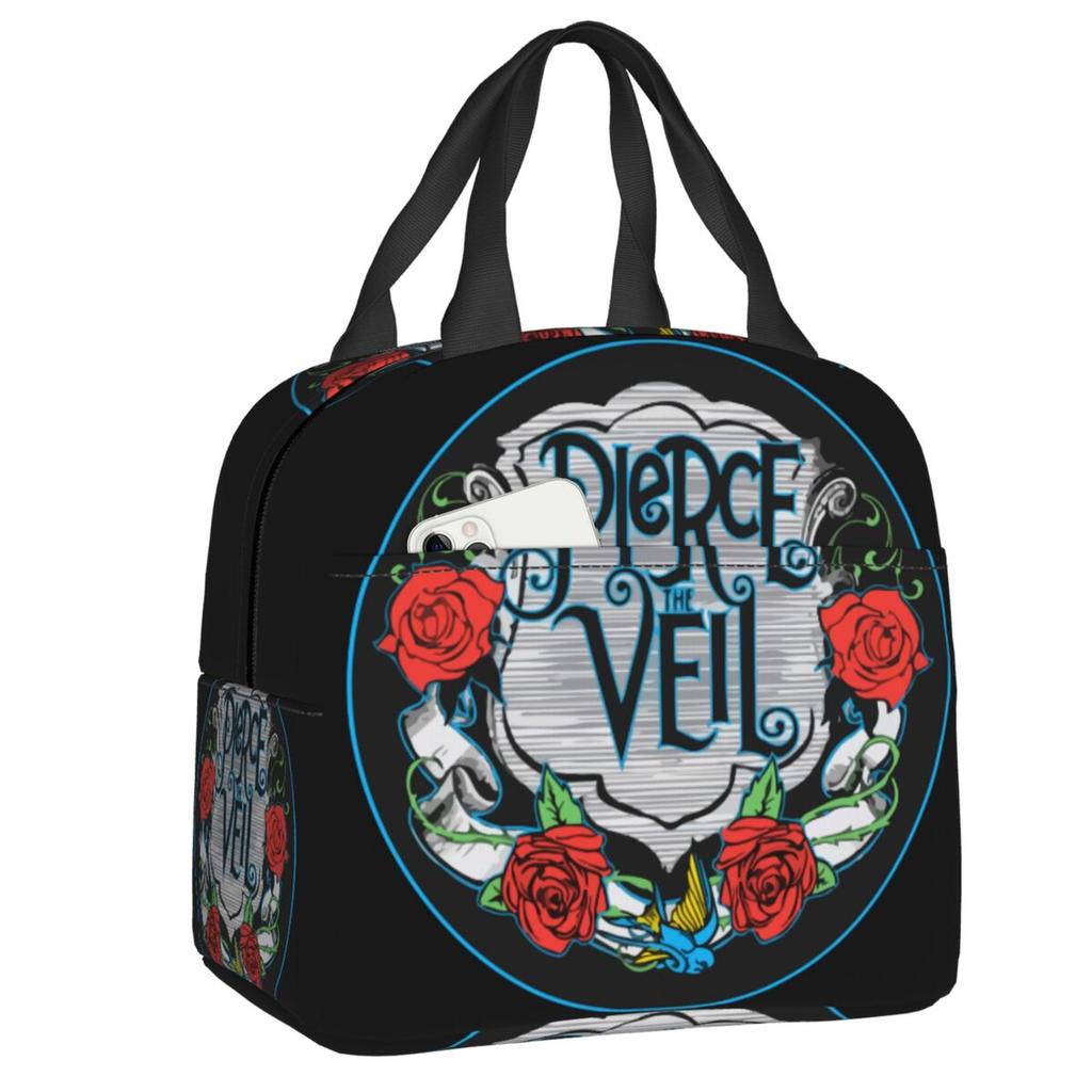 Индивидуальные термосумки для ланча с изображением рок-группы Pierce Veil для работы, школы. Герметичный термоконтейнер-ланчбокс для женщин, детей.