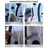 1/2PCS Car LED Door Lights Welcome Light Magnetic Control USB Charging Auto Open Door Safe Anti-collision Emergency Signal Lamp Neon Lights 4