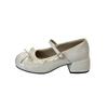 French design lace lace bow Mary Jane shoes women's 2025 new summer skirt light mouth single shoes
