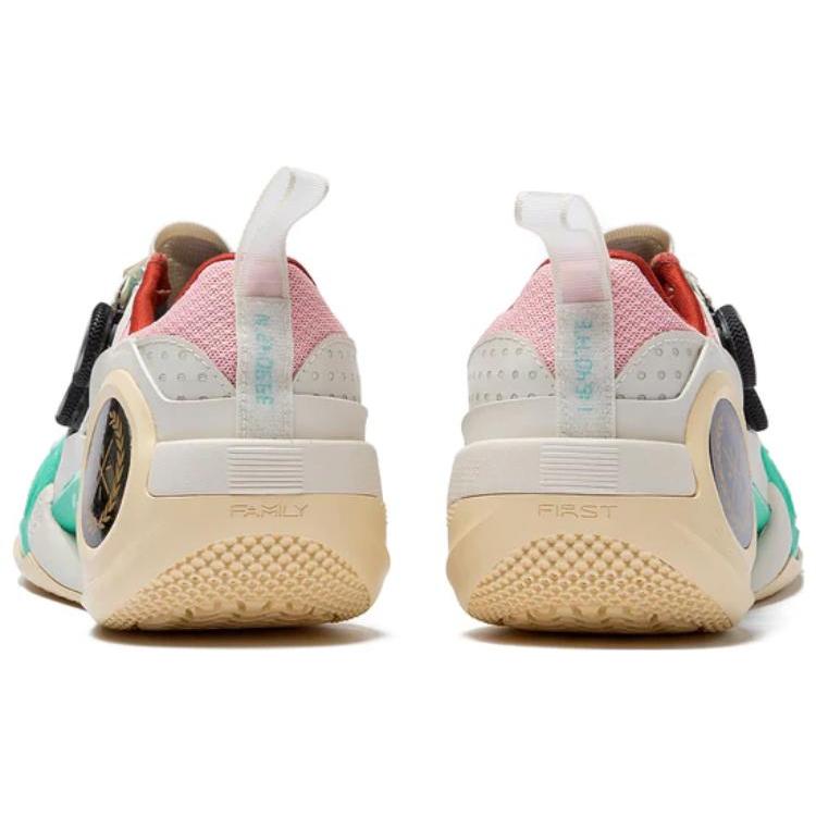 Баскетбольные кроссовки Li Ning WOW 9 Мужские Низкие Белый/Розовый/Синий ABES003-1