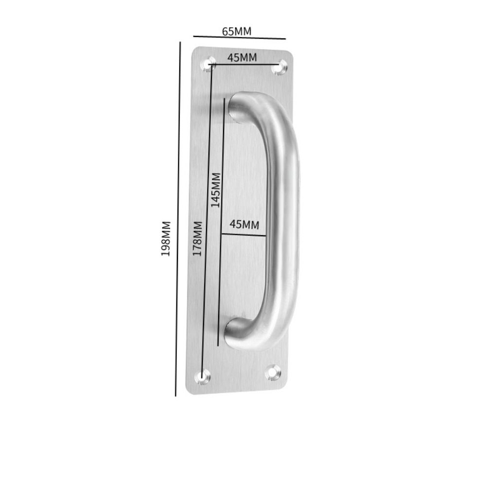 Stainless Steel Door Plate Handle Furniture Handle Gate Door Handle Hardware