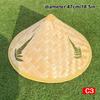Cone Hat Retro Bamboo Rattan Fisherman Hat Handmade Weave Straw Bucket Hat Rain Dance Props Cone Sunshade Hat Plastic Bamboo Hat