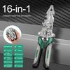 16 в 1 складной инструмент для зачистки проводов многофункциональный инструмент для обжима и резки проводов портативный