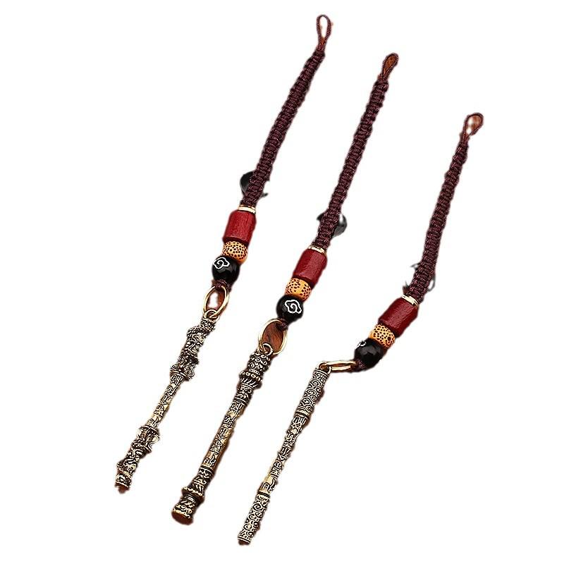 Black Myth Wukong Посох Руйи Латунный Брелок и Подвеска для Сумки