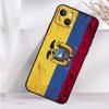 Ecuador Flag Case For iPhone 14 16 15 Pro Max 11 12 13 Mini 7 8 Plus X XR XS MAX Soft Shockproof Cover