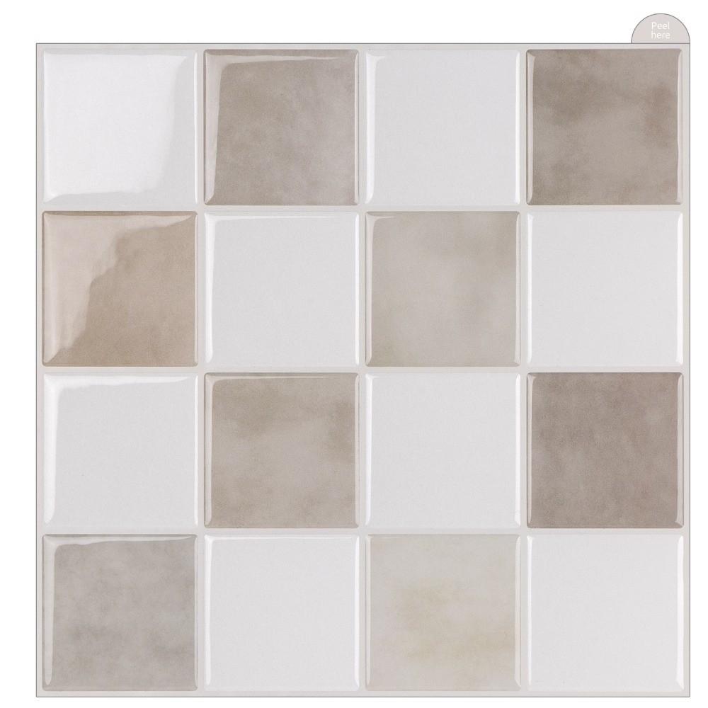 Waterproof Wallpaper Self-adhesive Stick Tile Peel and Stick Backsplash for Kitchen Bathroom