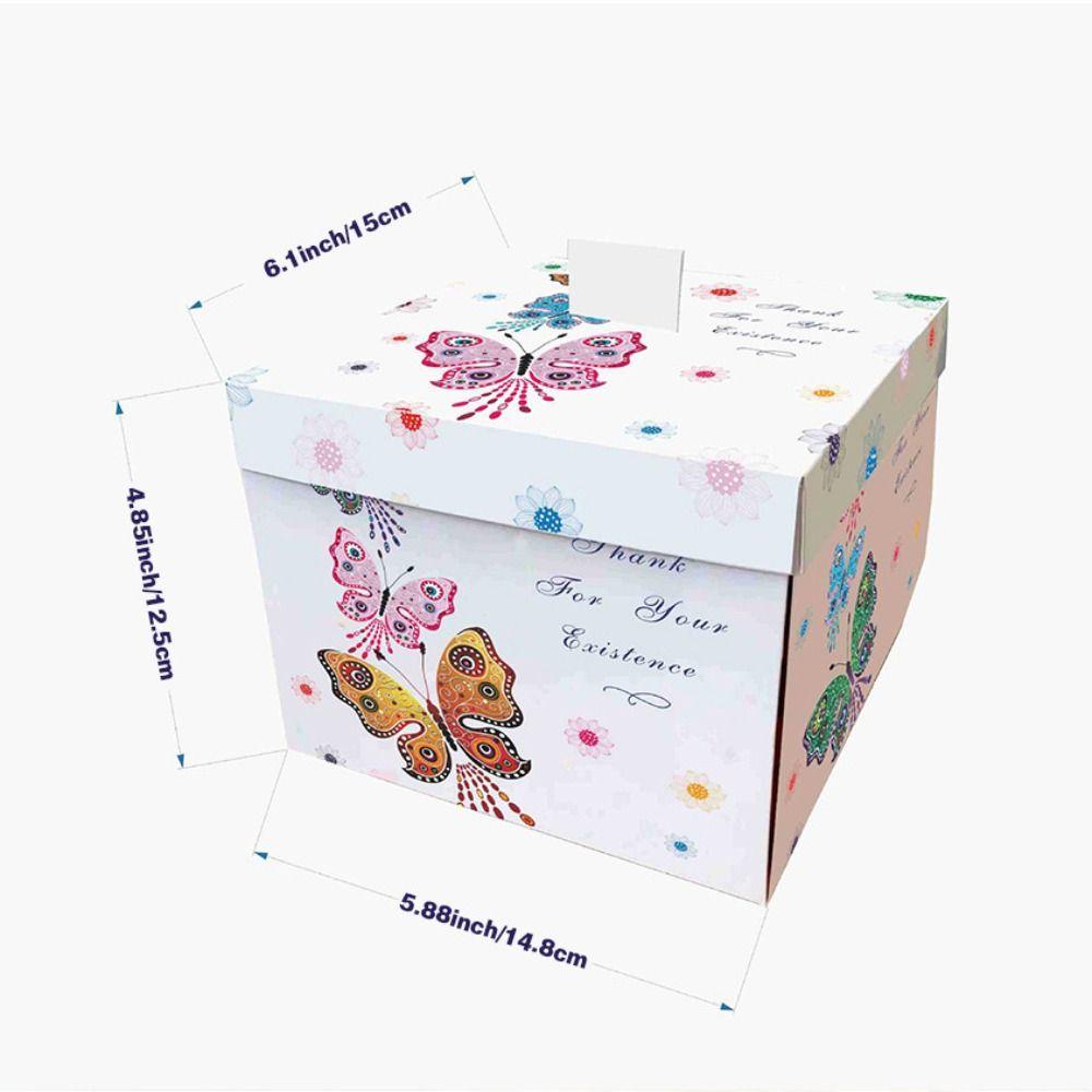 Happy Birthday Surprise Flying Butterfly Box Party Decorations DIY Folding Paper Box Mother's Day