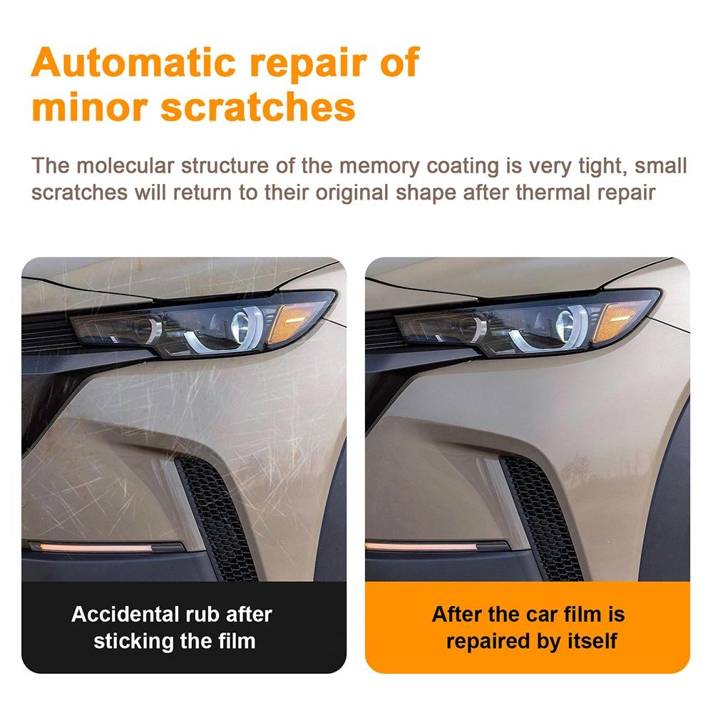 Pre-Cut Clear TPU Paint Protection Film for Mazda CX-50 2023 Up Headlight Rearview Mirror B C Pillars