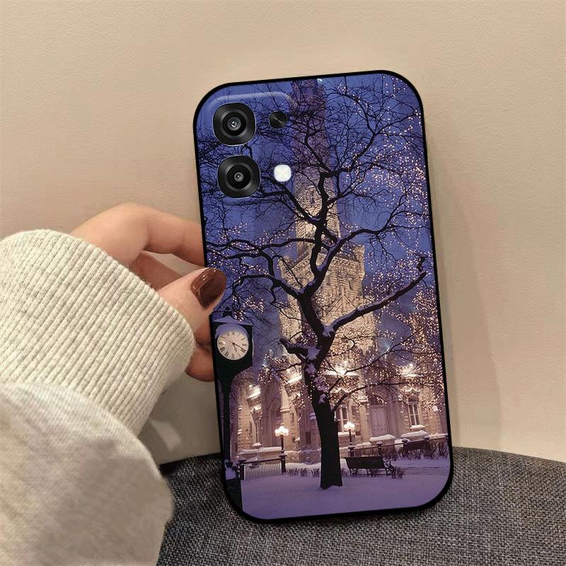 Чехол для OPPO A6 Pro F31 5G CPH2781 Рождественская картина Чехол для телефона Ударопрочный Силиконовый Мягкий ТПУ Fundas для OPPO A6Pro 4G CPH2799