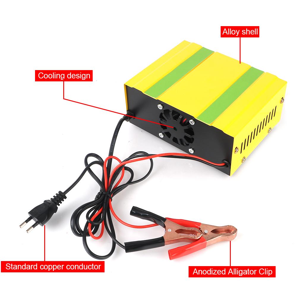 Зарядные устройства для автомобильных аккумуляторов Интеллектуальное импульсное ремонтное зарядное устройство 12 В/24 В 180 Вт Автомобильный аккумулятор с функцией поддержания заряда