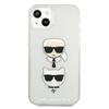 Karl Lagerfeld Klhcp13Skctugls Iphone 13 Mini 5.4 Серебристый/Серебристый Жесткий чехол с блестками Karl`S & Choupette