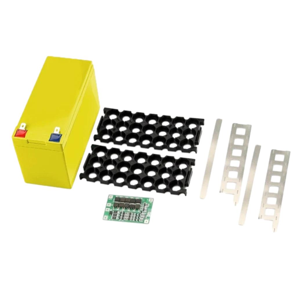 12 В 7 Ач корпус для аккумулятора 18650 пустая коробка 3x7 держатель 3S 40A никелевые полоски коробка для хранения аккумулятора Y