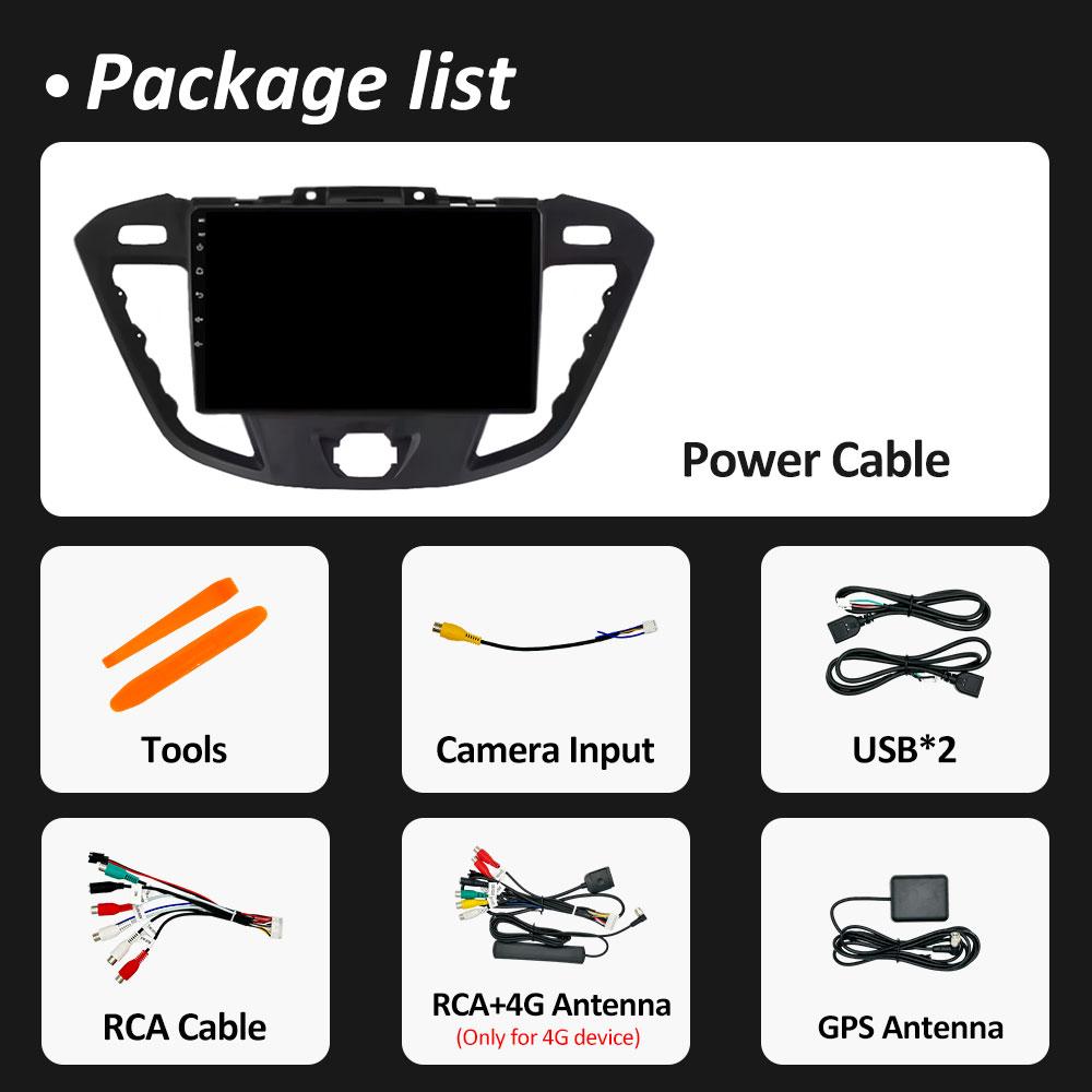 Для Ford Tourneo Custom 1 I Transit 2012 2013 2014 2015 2016 - 2021 Автомобильный мультимедийный видео радиоплеер Bluetooth DSP стерео WIFI