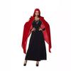 Halloween Adult Female Horror Vampire Masquerade Costume Black Dress Flannel Cape