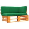 Day and Night - Day and Night Corner Sofa Pallets Garden Pine Wood Impregnated Honey Brown
