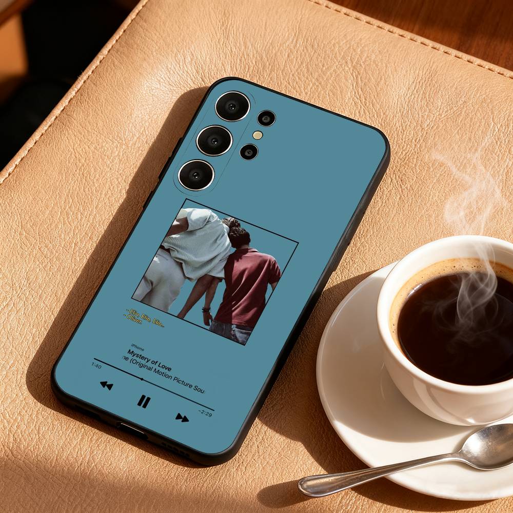 Чехол для телефона Movie C-Call Me B-By Your Name для Samsung S26, S25, 24, 23, 22, 30, 21, 10, 9, Ultra, Plus, Lite, FE, Мягкий черный чехол