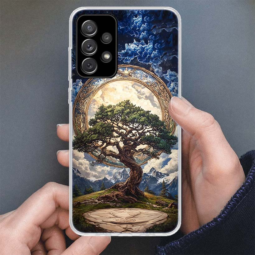 Чехол для телефона "Древо Жизни Космос" Для Samsung Galaxy A17 A16 A56 A15 A55 A14 A54 A13 A53 A36 A35 A34 A33 A26 A25 A24 A23 A05S A04S G
