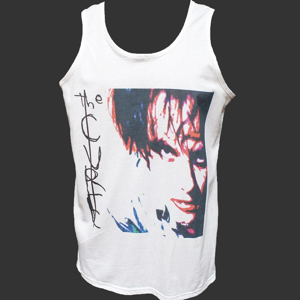 The Cure Goth New Wave Punk Rock TSHIRT vest top unisex white S2XL Unisex T-Shirt