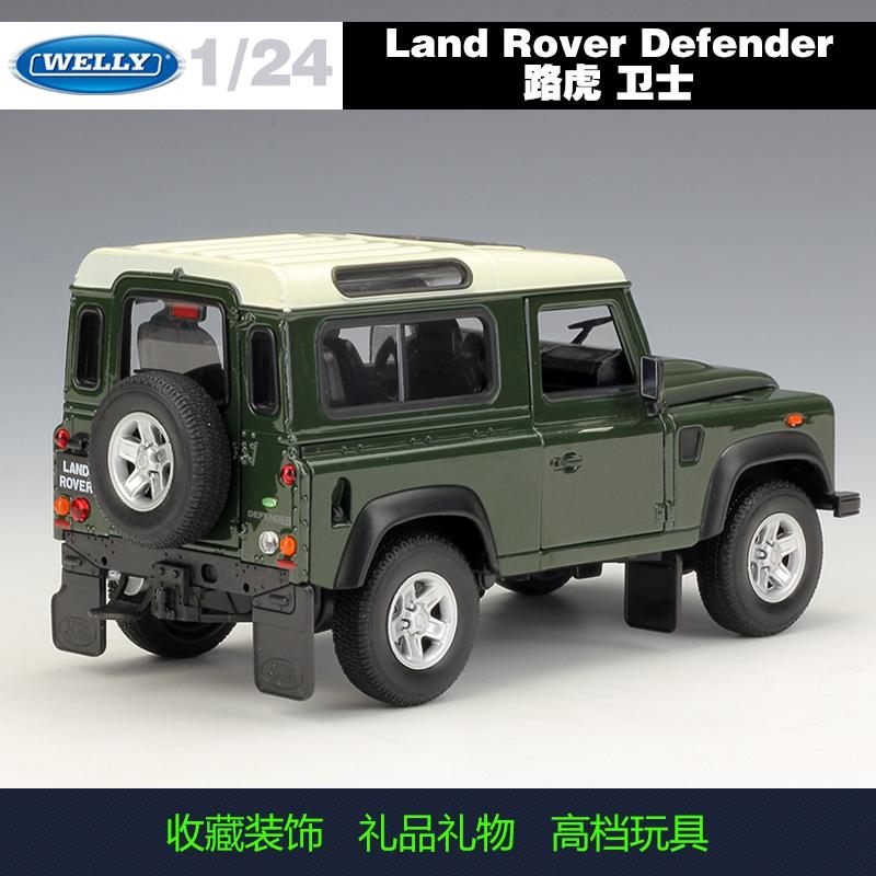Велли 1:24 Land Rover Defender Армейский Зеленый литой модель автомобиля Diecasts & Игрушечные Транспортные средства Коллекционные подарки Тип без дистанционного управления