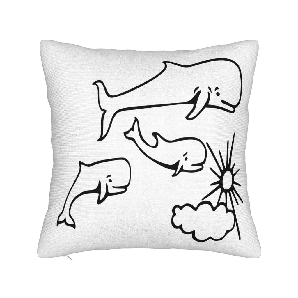 Rock Extremoduro Band Whales and Sun Pillow Cover Square Cushion Cover Fashion Pillow Case For Sofa Bedroom Home Decor