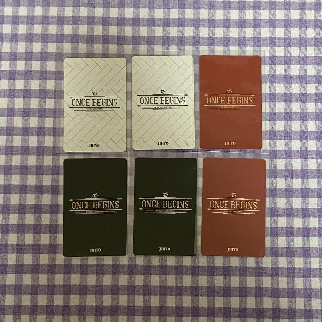 [USED] Twice ONCE BEGINS Trading Card Complete Set Jihyo