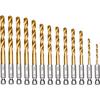 1.5-6.5mm Twist Drill Titanium Plated Wood Drilling New Power Accessory